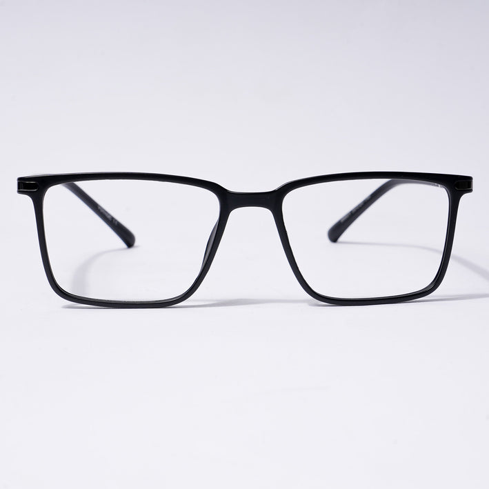 Voyage FlexLite Matt Black Rectangle Eyeglasses for Men & Women - MG5558-C1