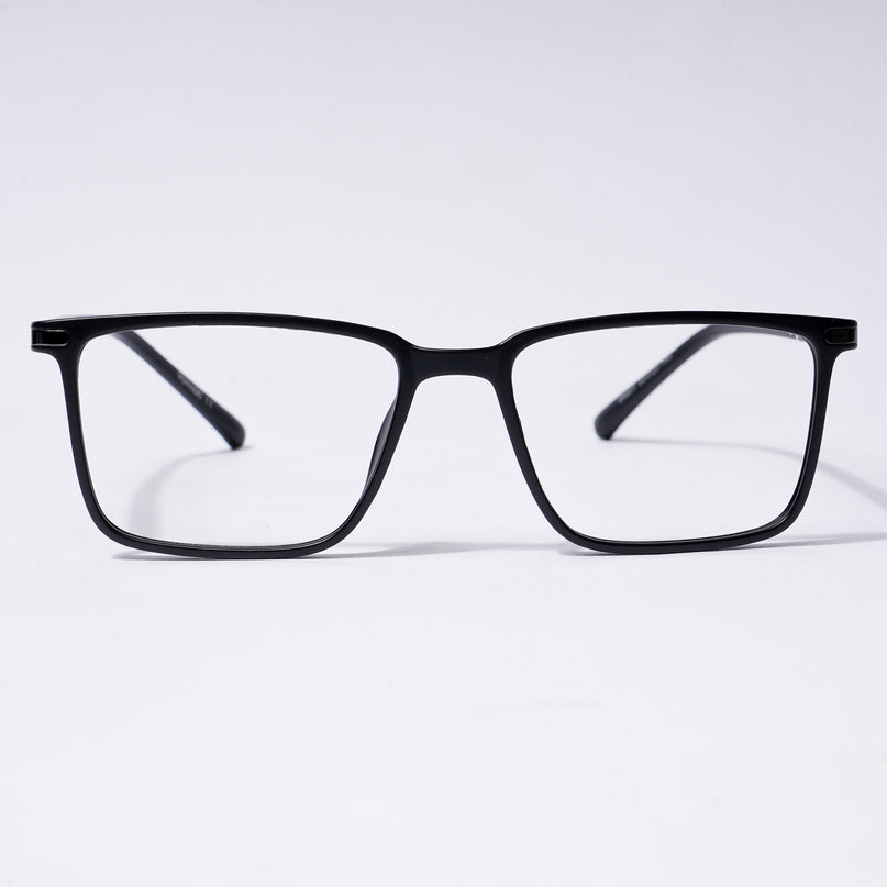 Voyage FlexLite Matt Black Rectangle Eyeglasses for Men & Women - MG5558-C1