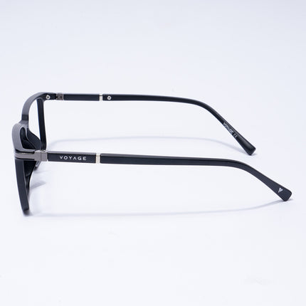 Voyage FlexLite Matt Black Rectangle Eyeglasses for Men & Women - MG5558-C1
