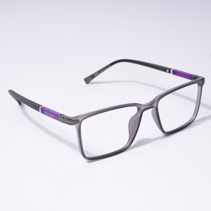 Voyage FlexLite Grey Rectangle Eyeglasses for Men & Women - MG5559-C2