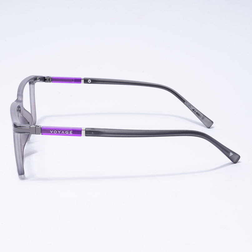 Voyage FlexLite Grey Rectangle Eyeglasses for Men & Women - MG5559-C2