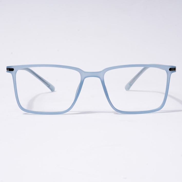 Voyage FlexLite Matt Blue Rectangle Eyeglasses for Men & Women - MG5560-C3