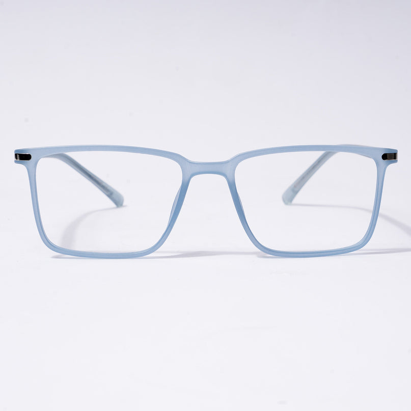 Voyage FlexLite Matt Blue Rectangle Eyeglasses for Men & Women - MG5560-C3
