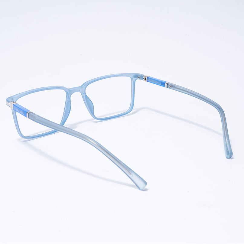 Voyage FlexLite Matt Blue Rectangle Eyeglasses for Men & Women - MG5560-C3