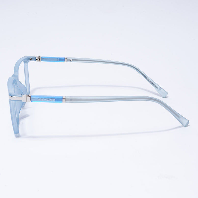 Voyage FlexLite Matt Blue Rectangle Eyeglasses for Men & Women - MG5560-C3