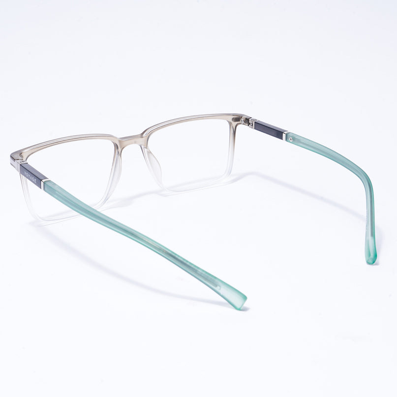 Voyage FlexLite Olive & Transparent Rectangle Eyeglasses for Men & Women - MG5561-C4
