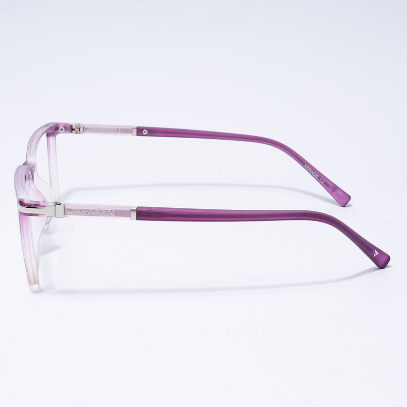 Voyage FlexLite Violet & Brown Rectangle Eyeglasses for Men & Women - MG5562-C5