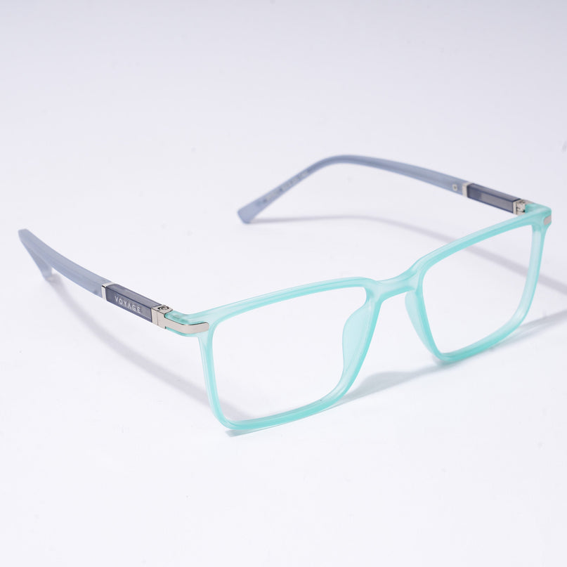 Voyage FlexLite Turquoise Rectangle Eyeglasses for Men & Women - MG5563-C6