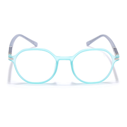 Voyage FlexLite Turquoise Geometric Eyeglasses for Men & Women - MG5569-C6