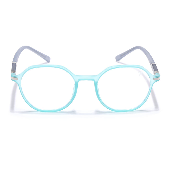 Voyage FlexLite Turquoise Geometric Eyeglasses for Men & Women - MG5569-C6