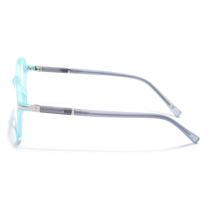 Voyage FlexLite Turquoise Geometric Eyeglasses for Men & Women - MG5569-C6