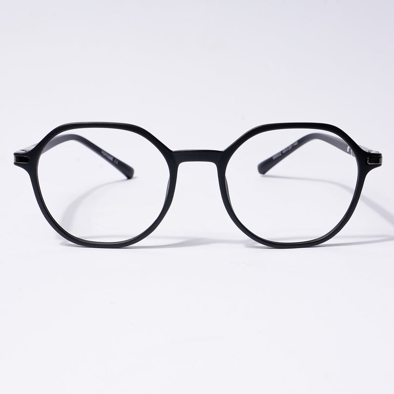 Voyage FlexLite Matt Black Geometric Eyeglasses for Men & Women - MG5564-C1