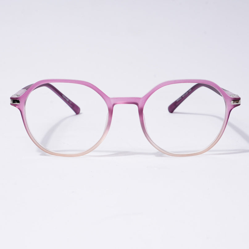 Voyage FlexLite Violet & Brown Geometric Eyeglasses for Men & Women - MG5568-C5