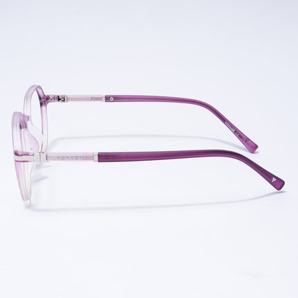 Voyage FlexLite Violet & Brown Geometric Eyeglasses for Men & Women - MG5568-C5