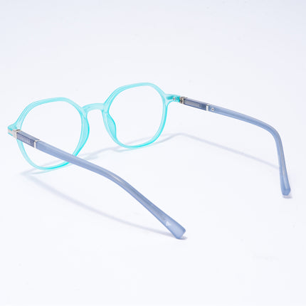 Voyage FlexLite Turquoise Geometric Eyeglasses for Men & Women - MG5569-C6