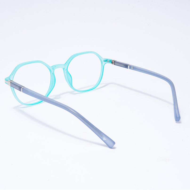 Voyage FlexLite Turquoise Geometric Eyeglasses for Men & Women - MG5569-C6