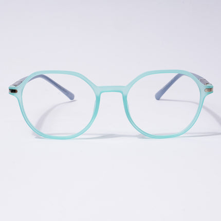 Voyage FlexLite Turquoise Geometric Eyeglasses for Men & Women - MG5569-C6