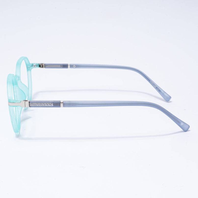 Voyage FlexLite Turquoise Geometric Eyeglasses for Men & Women - MG5569-C6