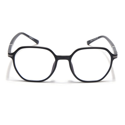 Voyage FlexLite Matt Black Square Eyeglasses for Men & Women - MG5570-C1