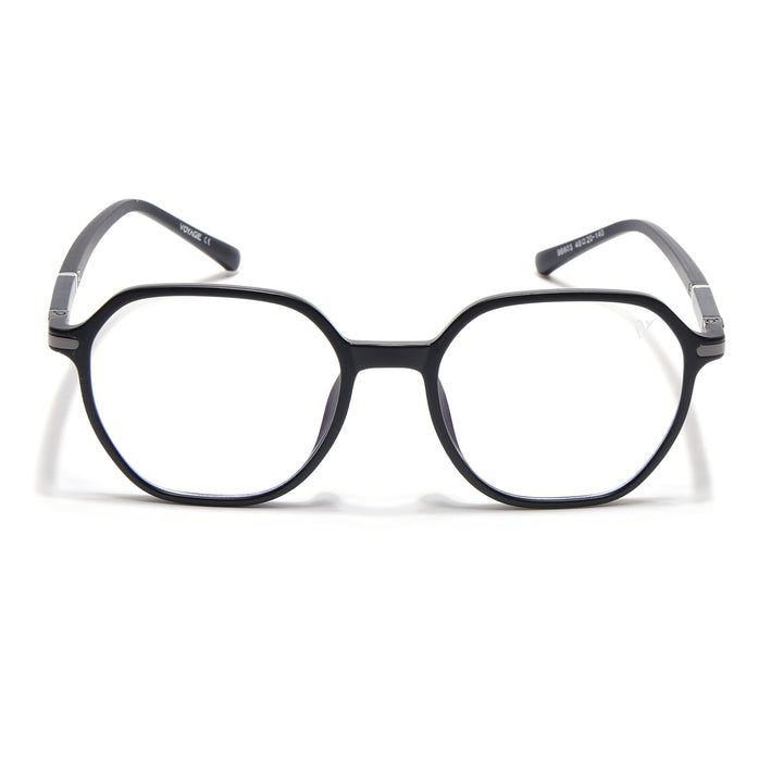 Voyage FlexLite Matt Black Square Eyeglasses for Men & Women - MG5570-C1