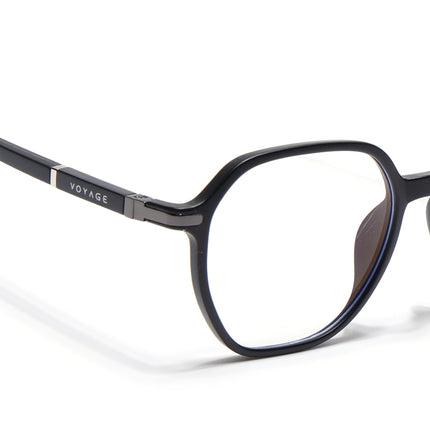 Voyage FlexLite Matt Black Square Eyeglasses for Men & Women - MG5570-C1