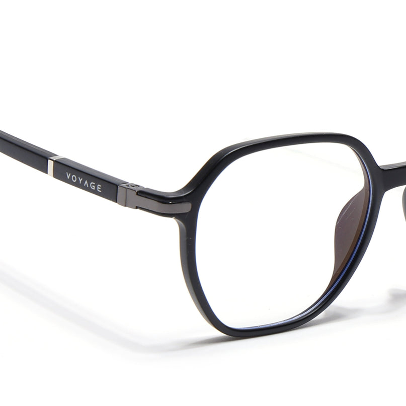 Voyage FlexLite Matt Black Square Eyeglasses for Men & Women - MG5570-C1