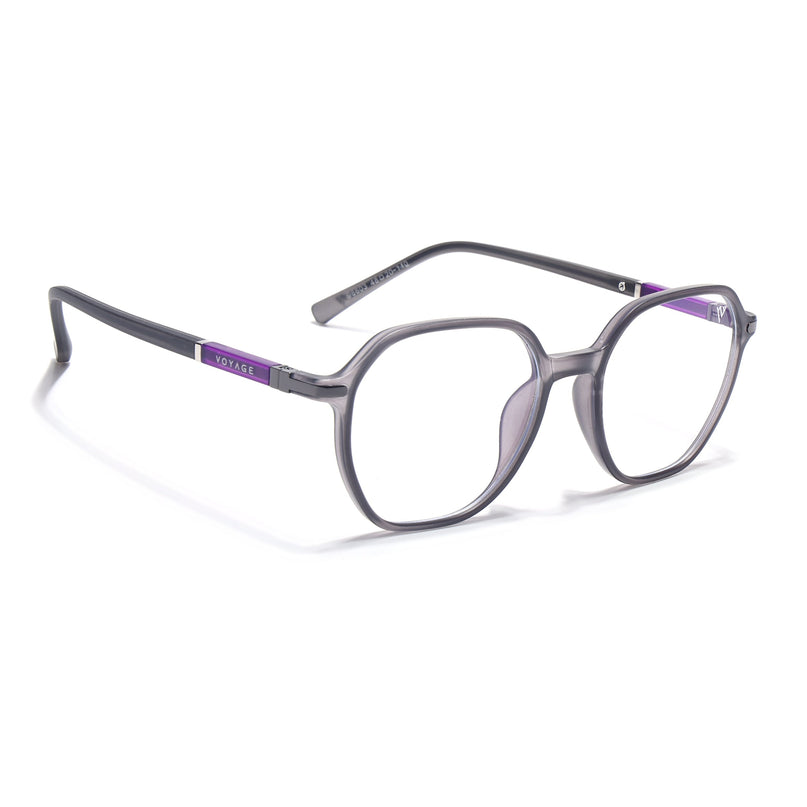 Voyage FlexLite Grey Square Eyeglasses for Men & Women - MG5571-C2