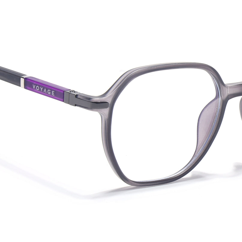 Voyage FlexLite Grey Square Eyeglasses for Men & Women - MG5571-C2