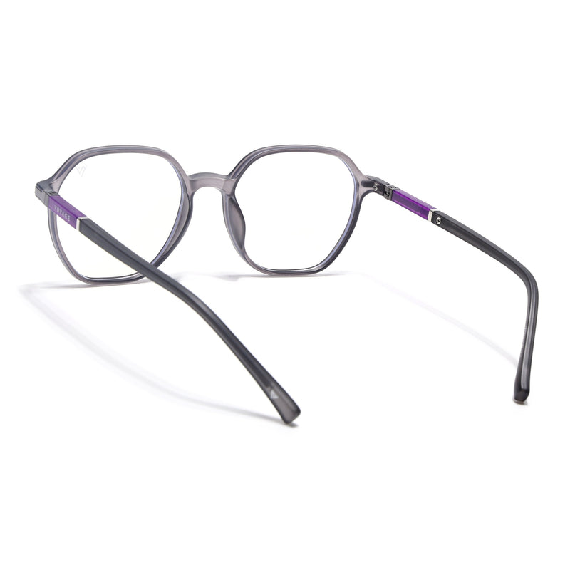 Voyage FlexLite Grey Square Eyeglasses for Men & Women - MG5571-C2