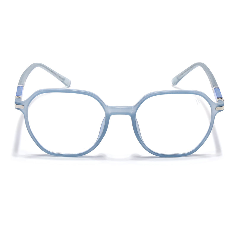 Voyage FlexLite Matt Blue Square Eyeglasses for Men & Women - MG5572-C3
