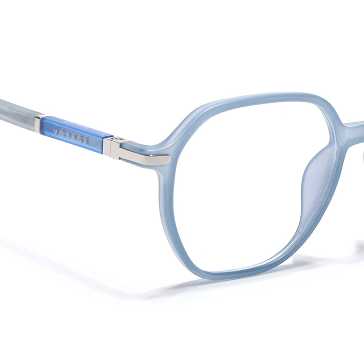 Voyage FlexLite Matt Blue Square Eyeglasses for Men & Women - MG5572-C3