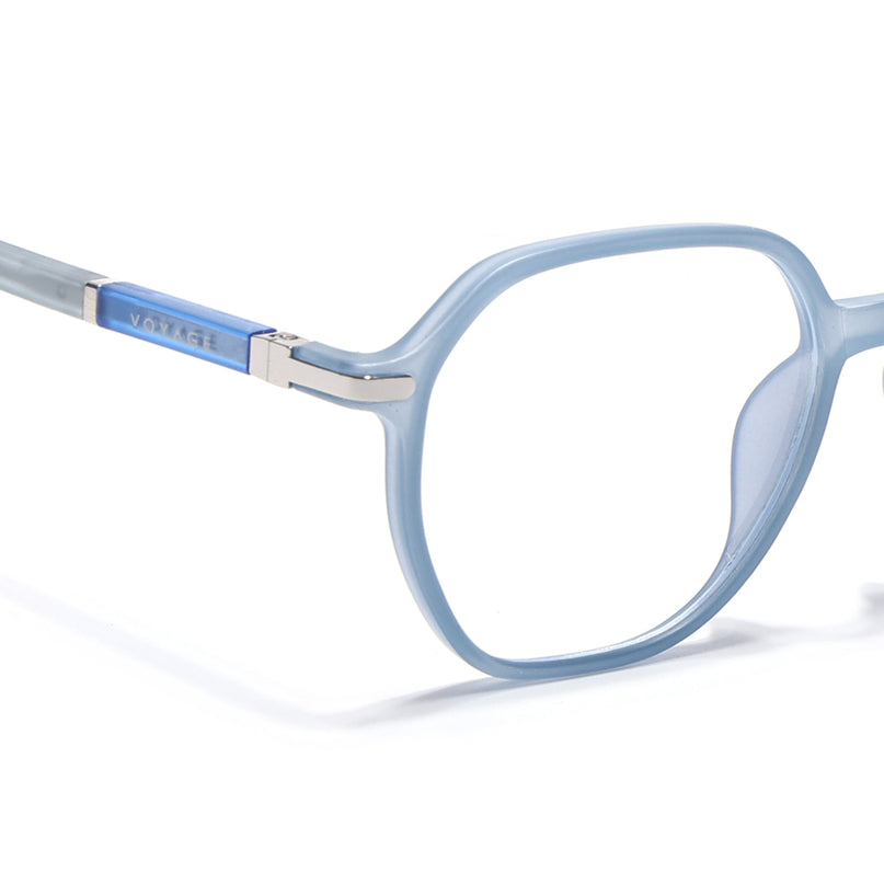 Voyage FlexLite Matt Blue Square Eyeglasses for Men & Women - MG5572-C3