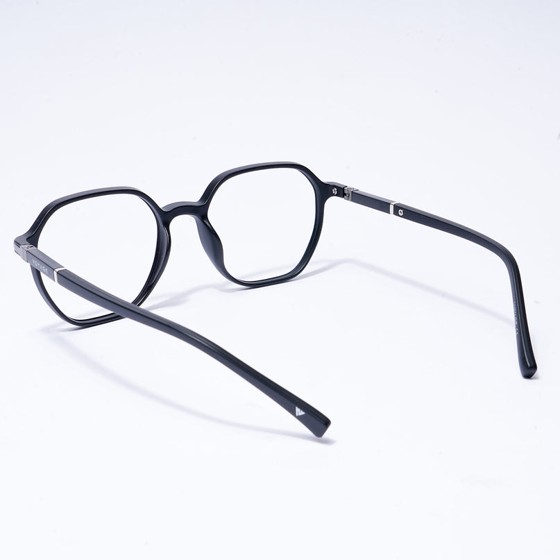 Voyage FlexLite Matt Black Square Eyeglasses for Men & Women - MG5570-C1
