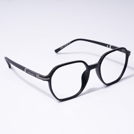 Voyage FlexLite Matt Black Square Eyeglasses for Men & Women - MG5570-C1