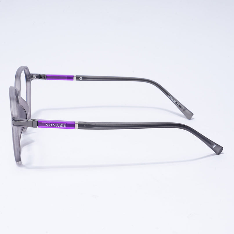Voyage FlexLite Grey Square Eyeglasses for Men & Women - MG5571-C2