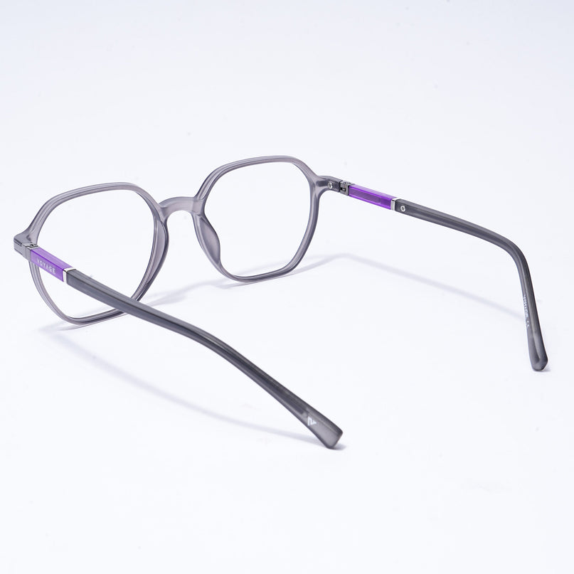 Voyage FlexLite Grey Square Eyeglasses for Men & Women - MG5571-C2