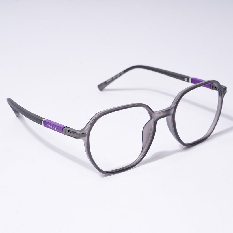 Voyage FlexLite Grey Square Eyeglasses for Men & Women - MG5571-C2