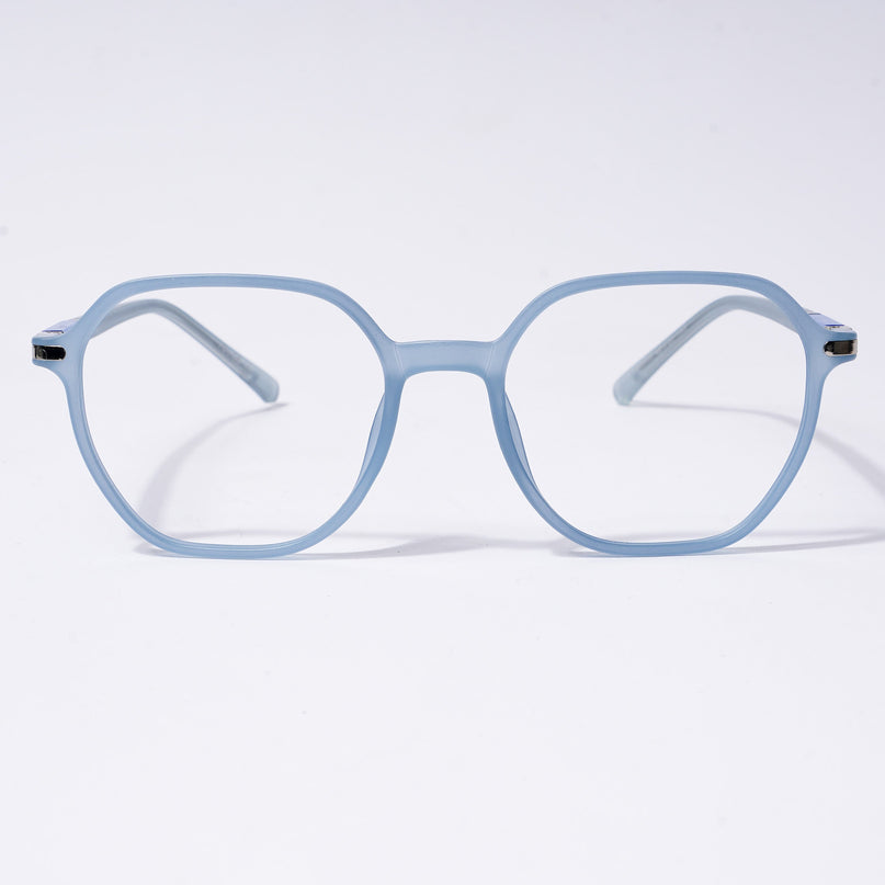Voyage FlexLite Matt Blue Square Eyeglasses for Men & Women - MG5572-C3