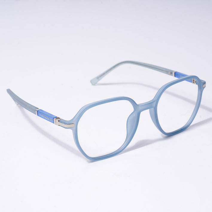 Voyage FlexLite Matt Blue Square Eyeglasses for Men & Women - MG5572-C3
