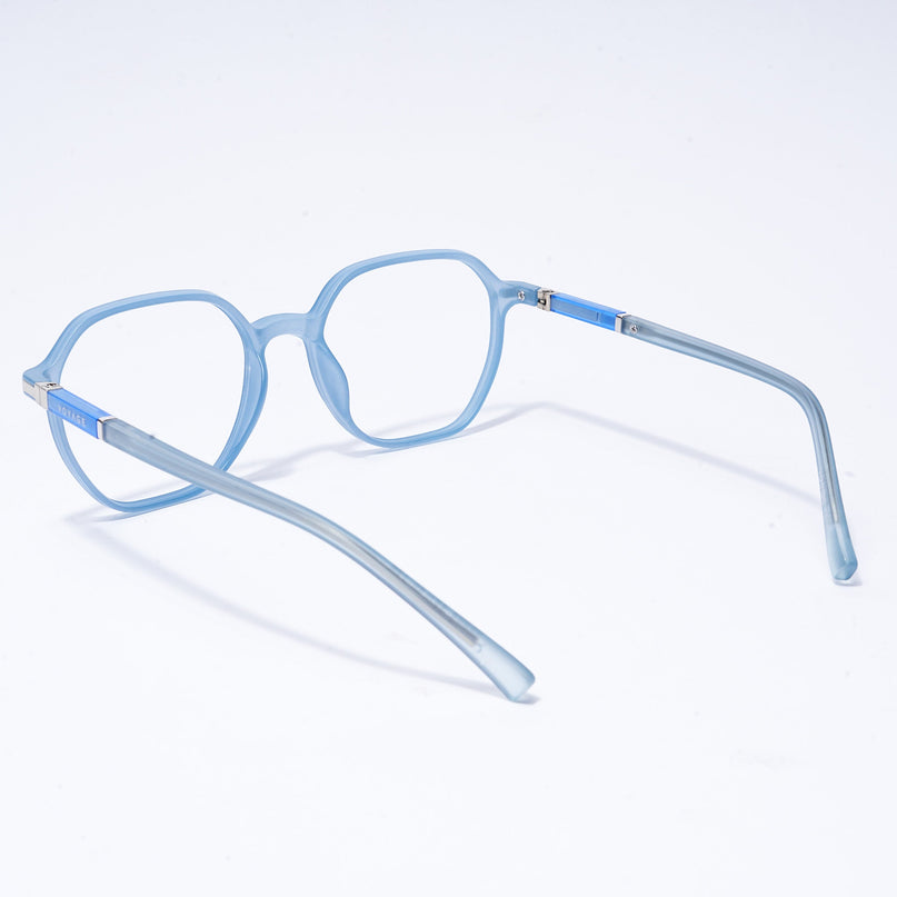 Voyage FlexLite Matt Blue Square Eyeglasses for Men & Women - MG5572-C3