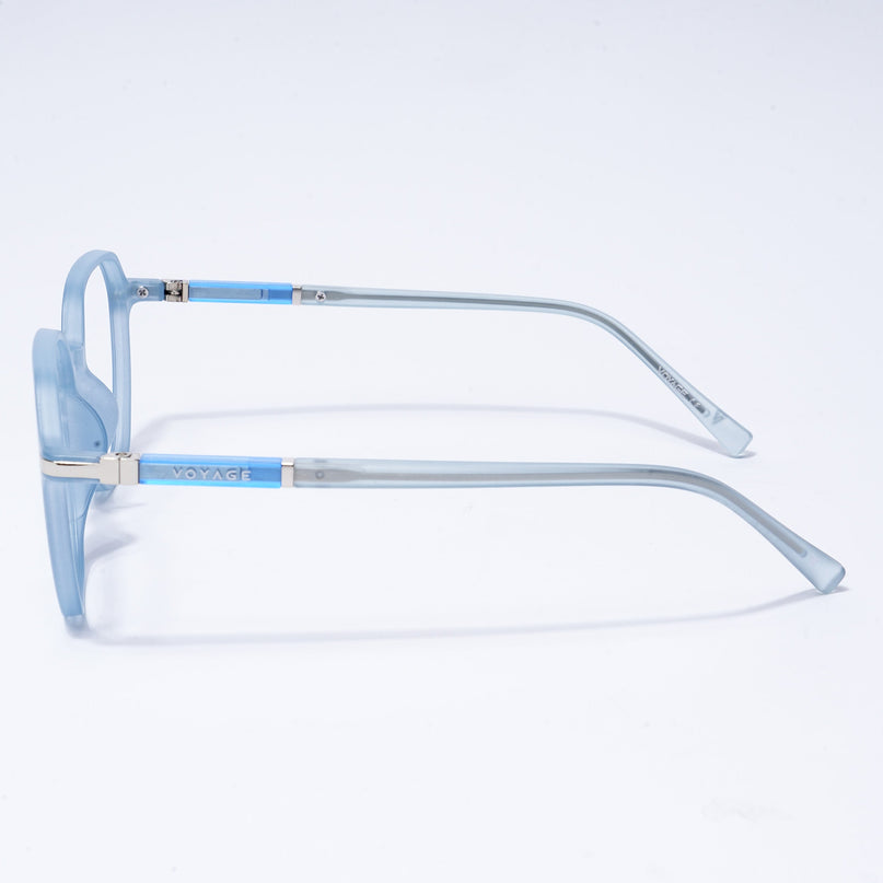 Voyage FlexLite Matt Blue Square Eyeglasses for Men & Women - MG5572-C3