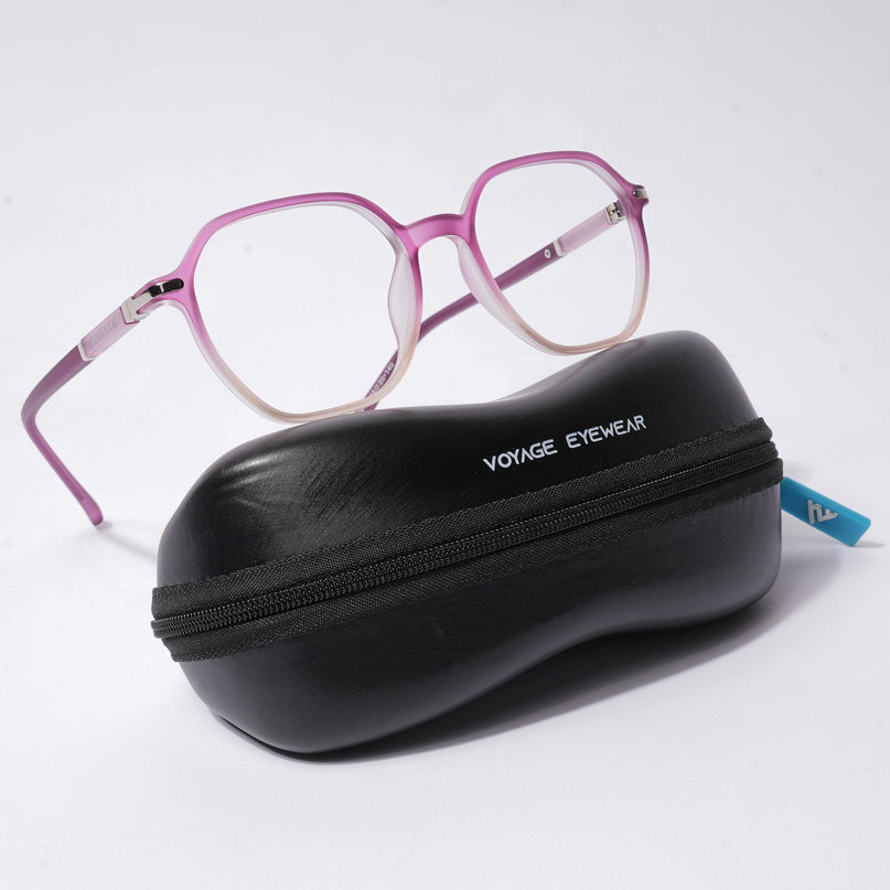 Voyage FlexLite Violet & Brown Square Eyeglasses for Men & Women - MG5574-C5