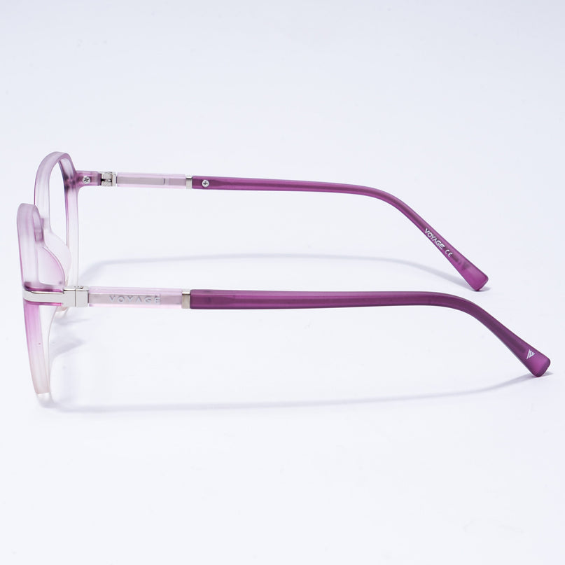 Voyage FlexLite Violet & Brown Square Eyeglasses for Men & Women - MG5574-C5