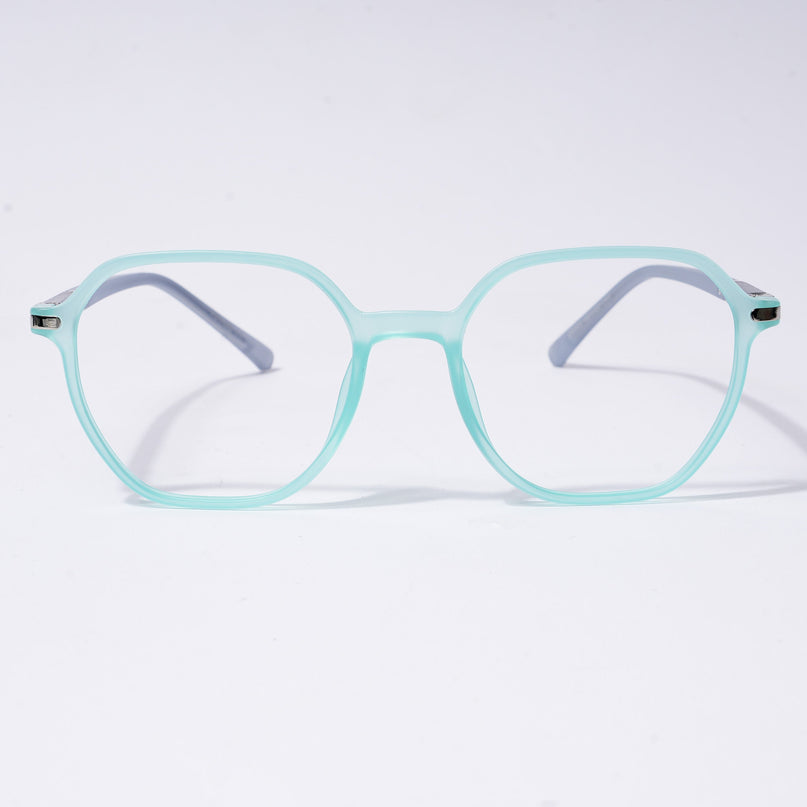 Voyage FlexLite Turquoise Square Eyeglasses for Men & Women - MG5575-C6
