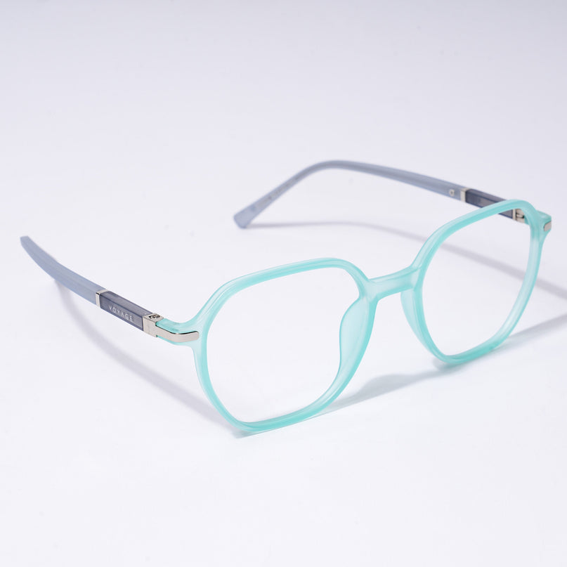 Voyage FlexLite Turquoise Square Eyeglasses for Men & Women - MG5575-C6