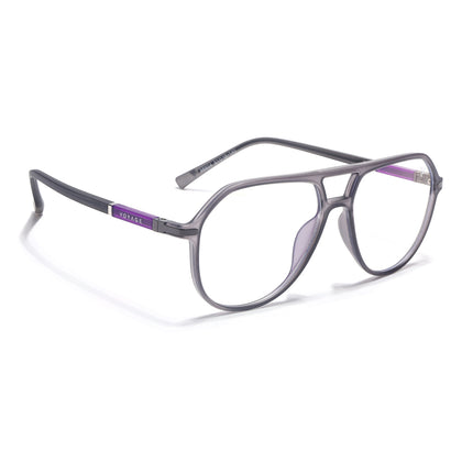 Voyage FlexLite Grey Wayfarer Eyeglasses for Men & Women - MG5577-C2