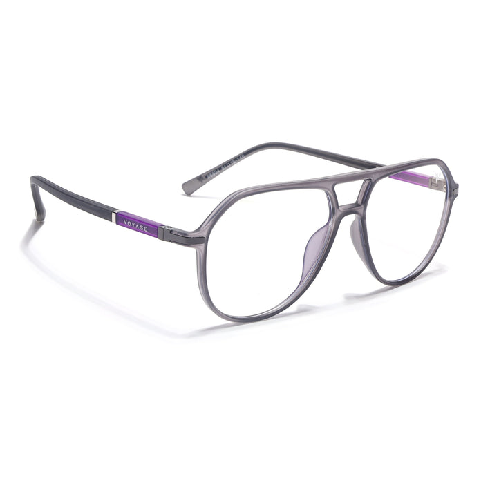 Voyage FlexLite Grey Wayfarer Eyeglasses for Men & Women - MG5577-C2