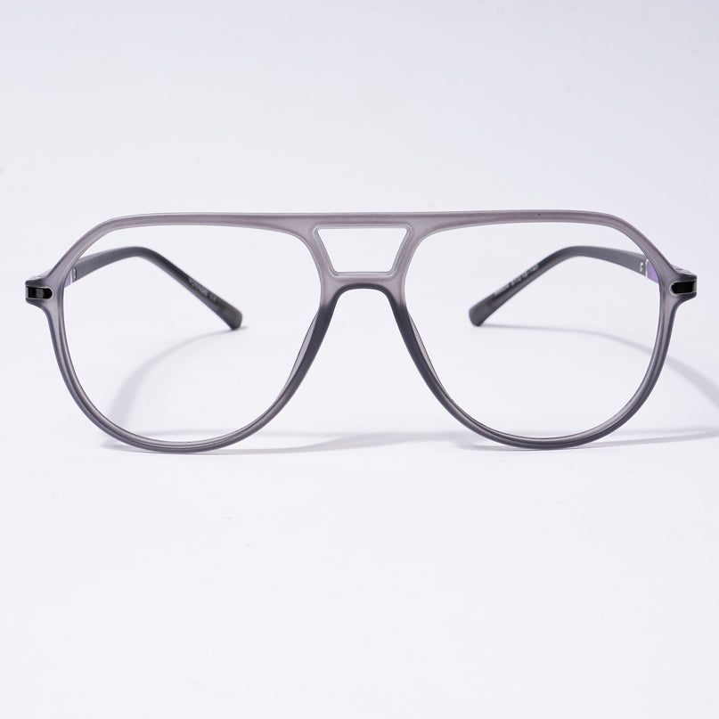 Voyage FlexLite Grey Wayfarer Eyeglasses for Men & Women - MG5577-C2