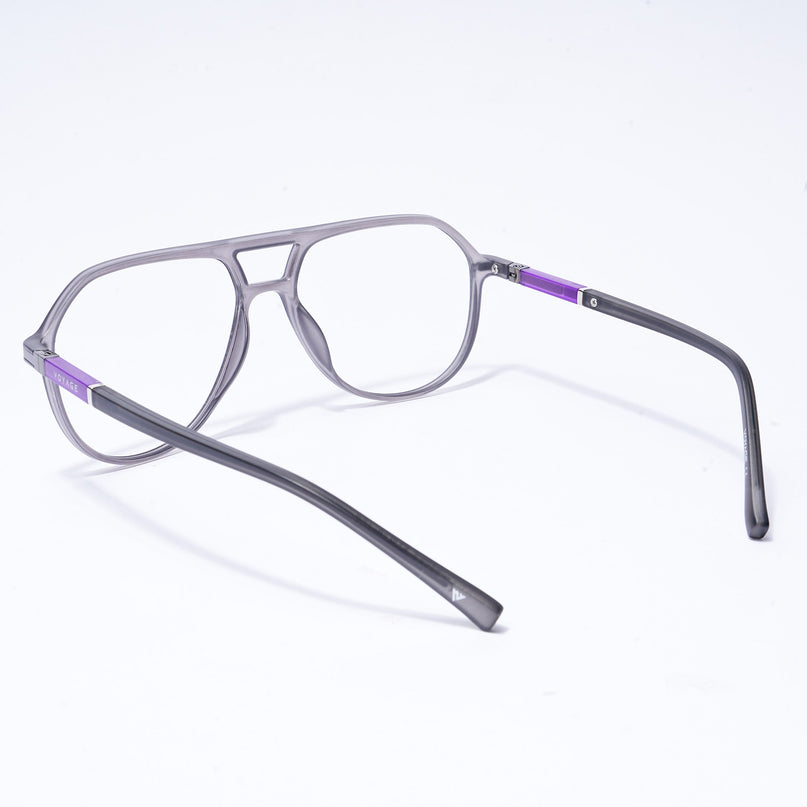 Voyage FlexLite Grey Wayfarer Eyeglasses for Men & Women - MG5577-C2