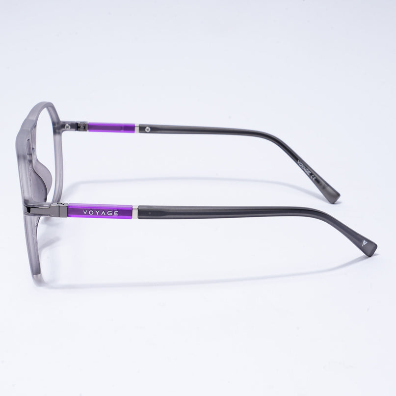 Voyage FlexLite Grey Wayfarer Eyeglasses for Men & Women - MG5577-C2